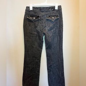 Style & Co. Gray Bedazzled Jeans